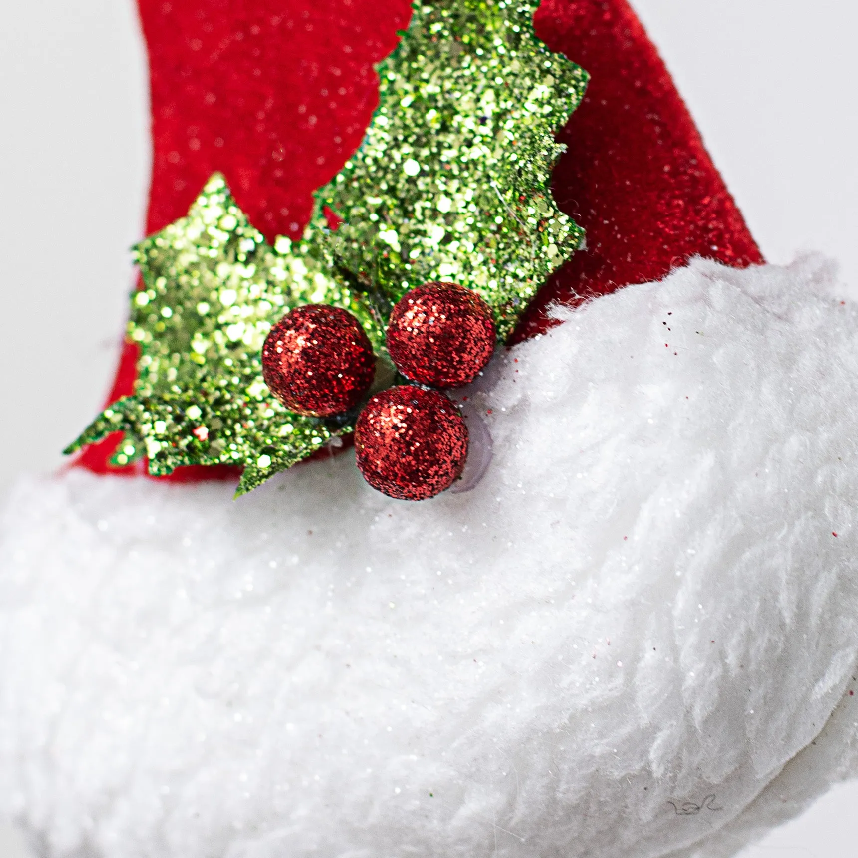 27" Red Santa Hat Spray