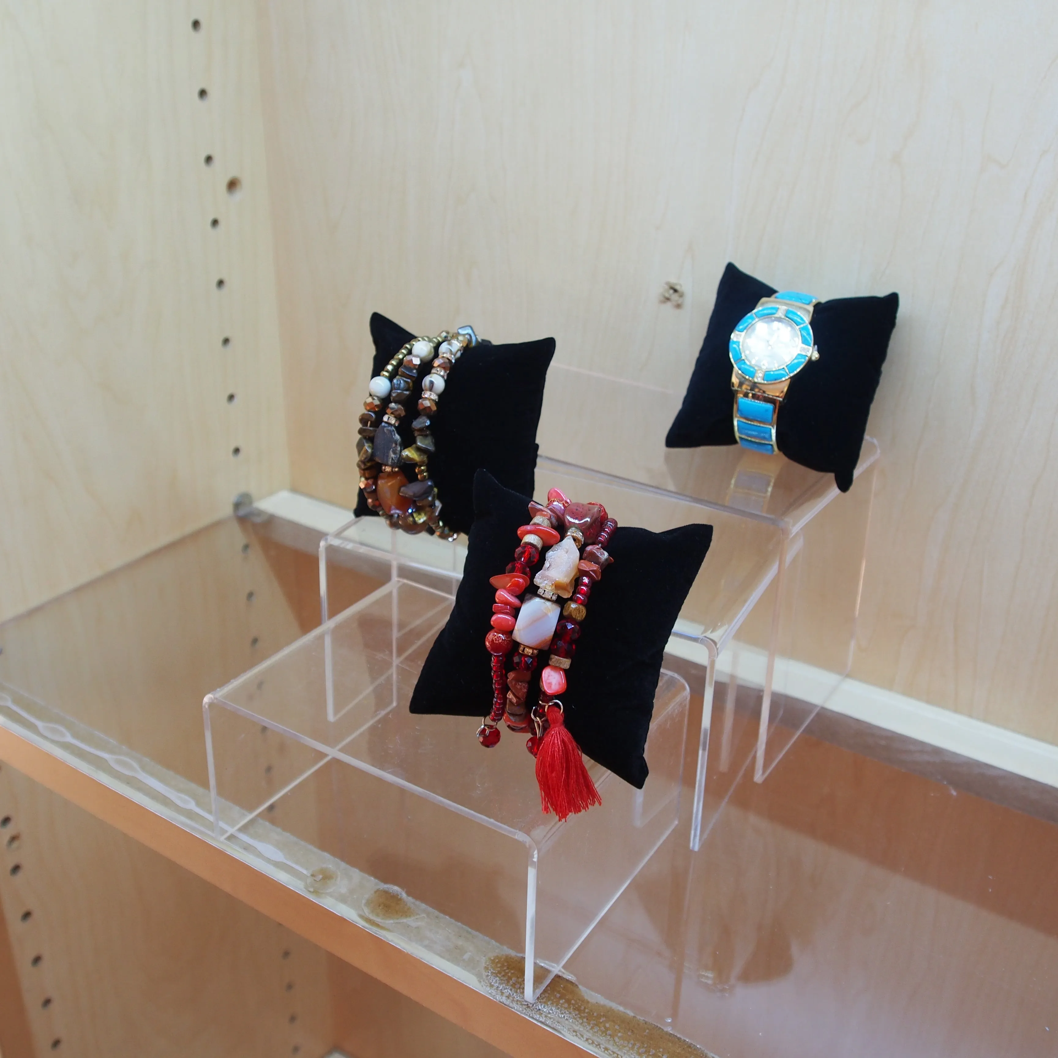 3" Black Velvet Pillow Displays