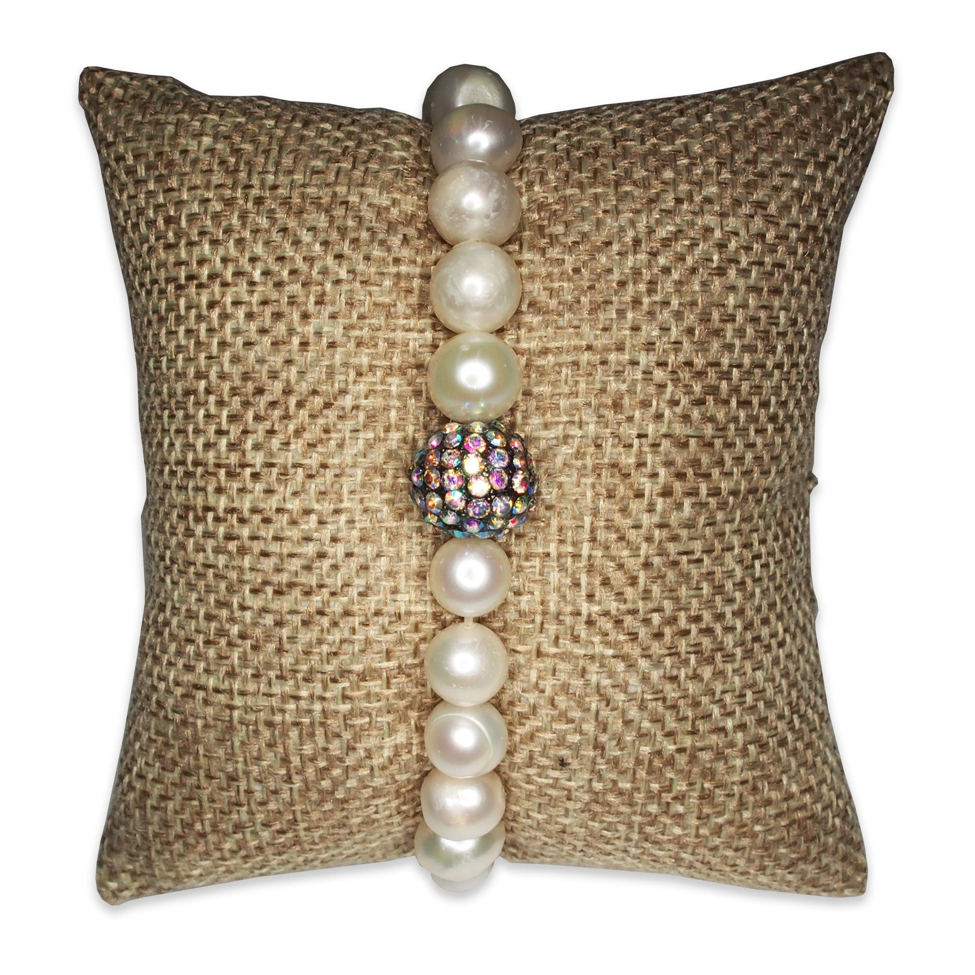 3" Burlap Fabric Pillow Displays