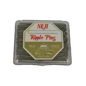 555 NEJI Ripple Pins 3" (72mm) 100gms Gold