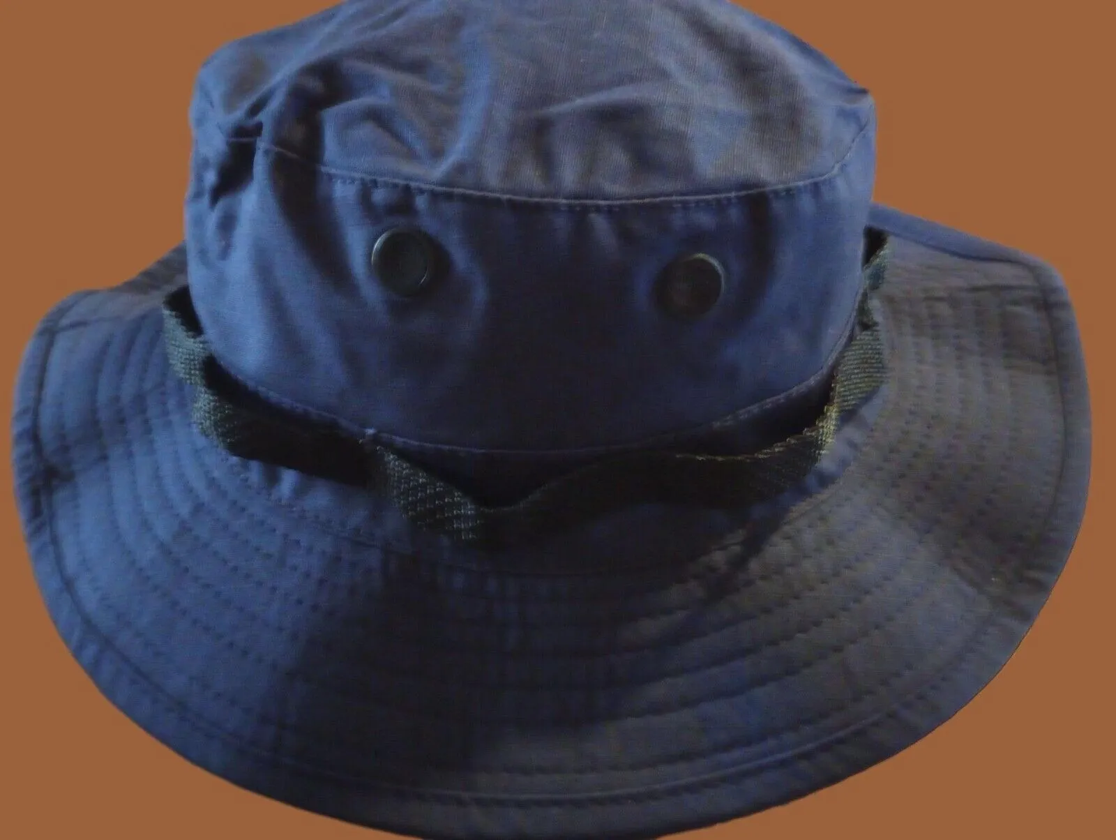 Blue Boonie Hat Type II Sun Hot Weather U.S.A Made Military Spec Dark Navy Blue