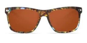 Costa Del Mar Aransas Shiny Ocean Tort Frame - Cooper 580 Glass Lens - Polarized Sunglasses