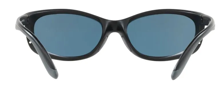 Costa Del Mar Mens Fathom Matte Black Frame - Gray 580 Plastic Lens - Polarized Sunglasses