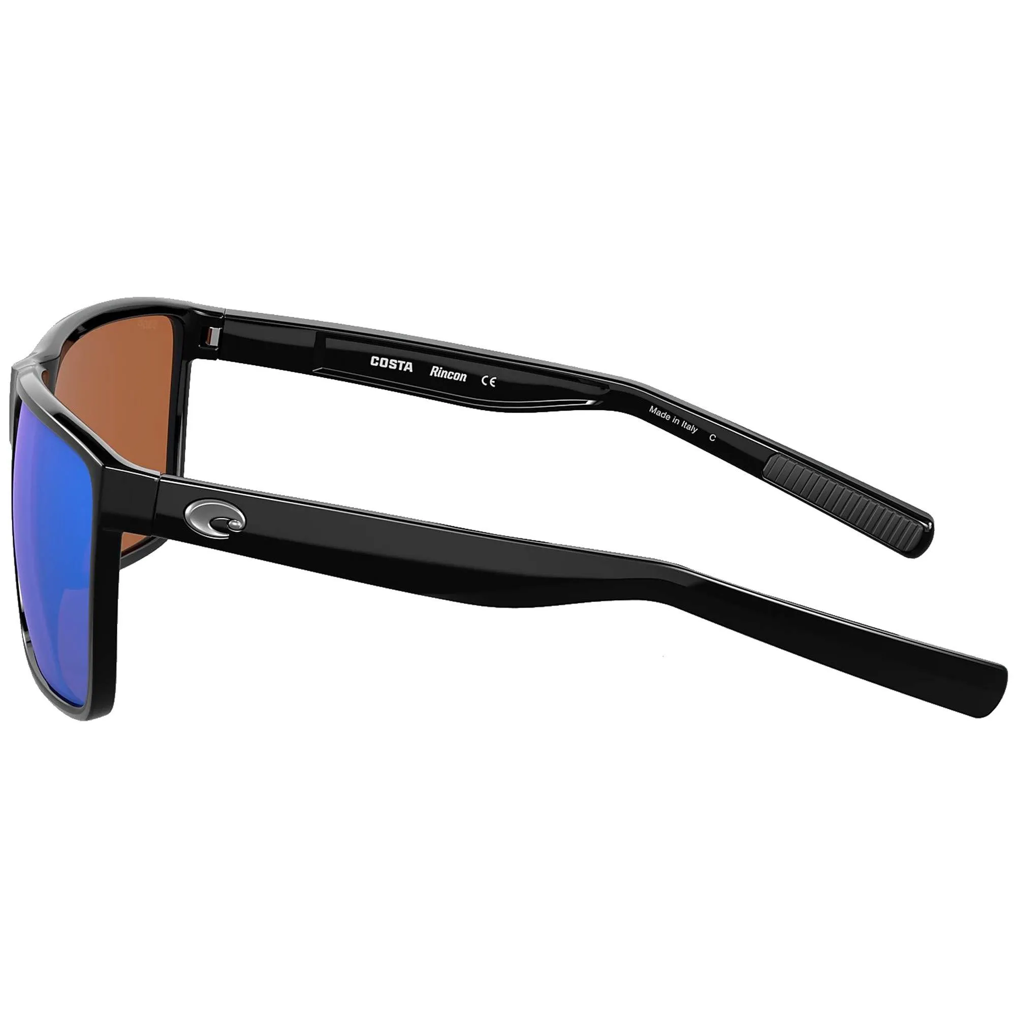 Costa Del Mar Men's Sunglasses - Rincon Shiny Black Bio Resin Frame | 06S9018 901812