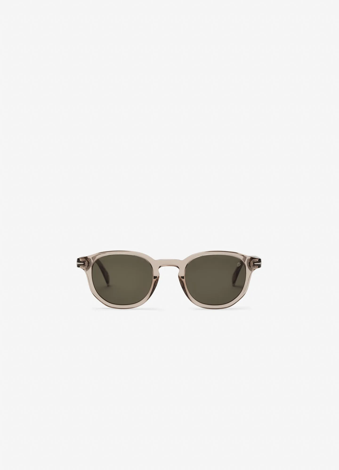 David Beckham Round Frame Sunglasses Light Grey Light Grey