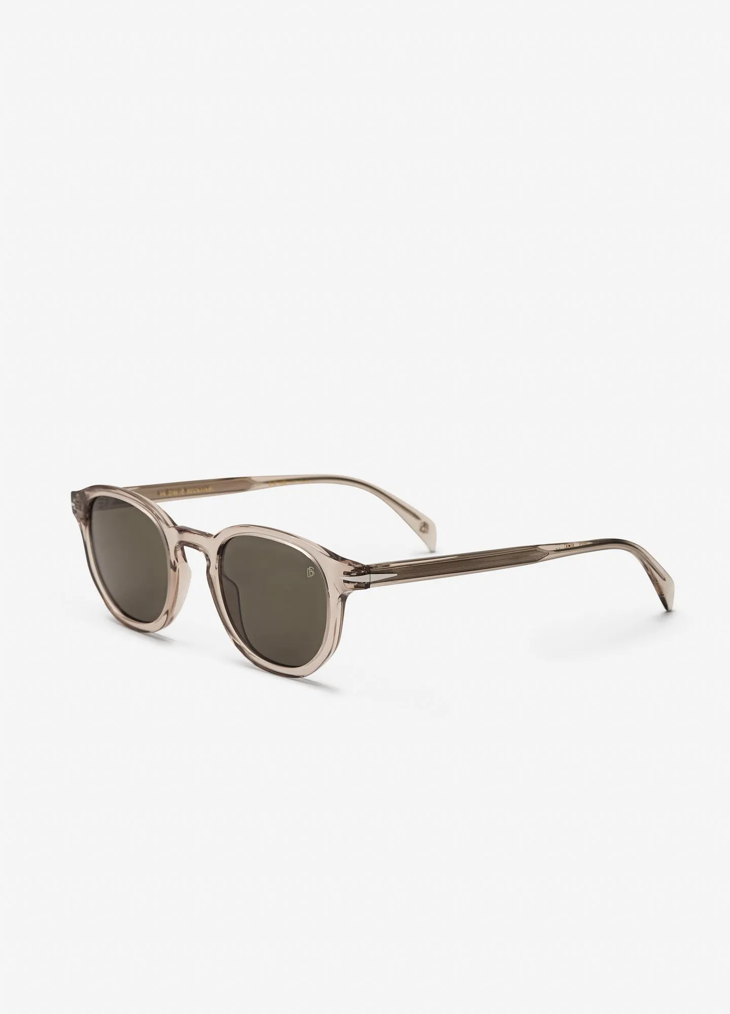 David Beckham Round Frame Sunglasses Light Grey Light Grey