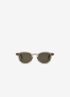 David Beckham Round Frame Sunglasses Light Grey Light Grey