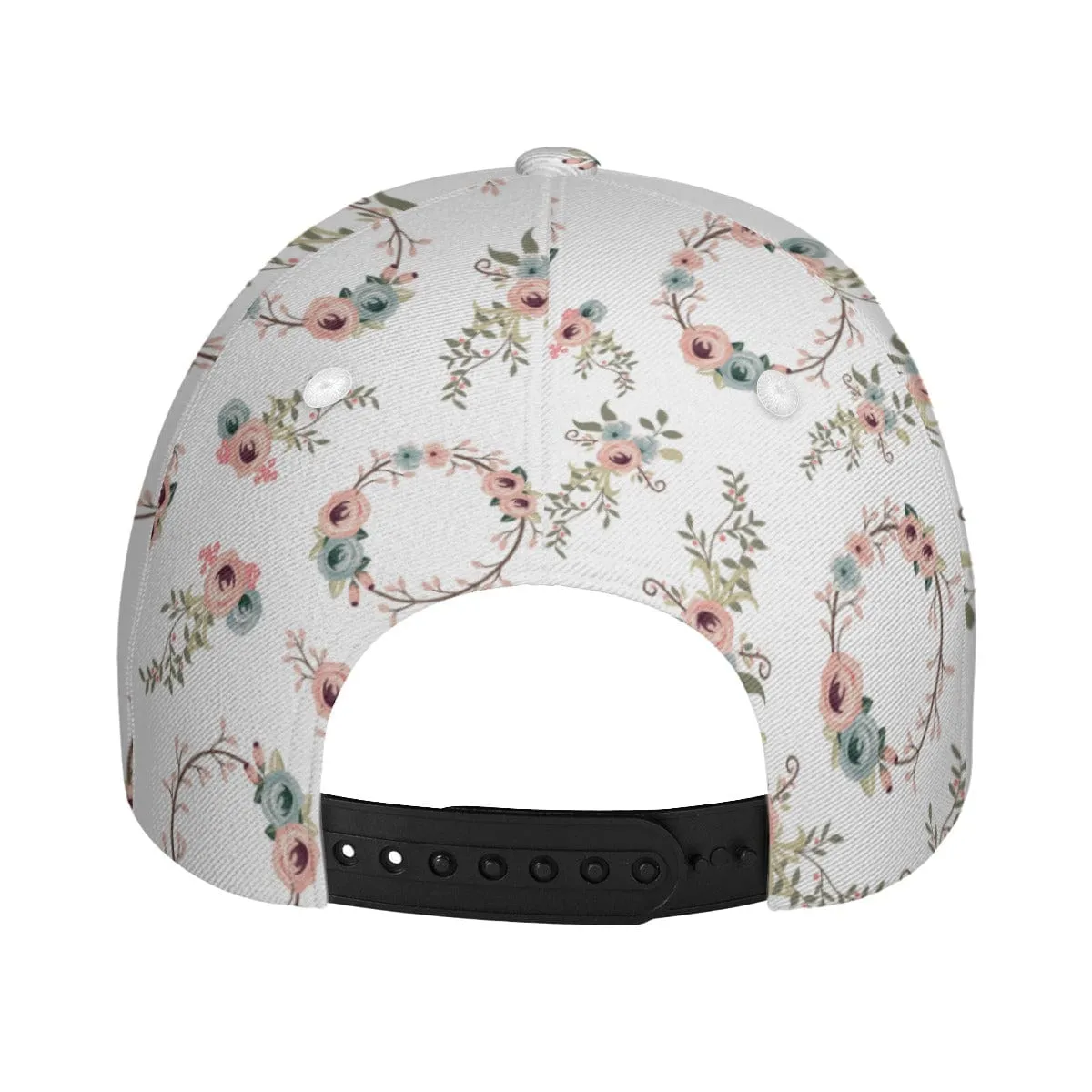 Delicate Floral Peaked Cap
