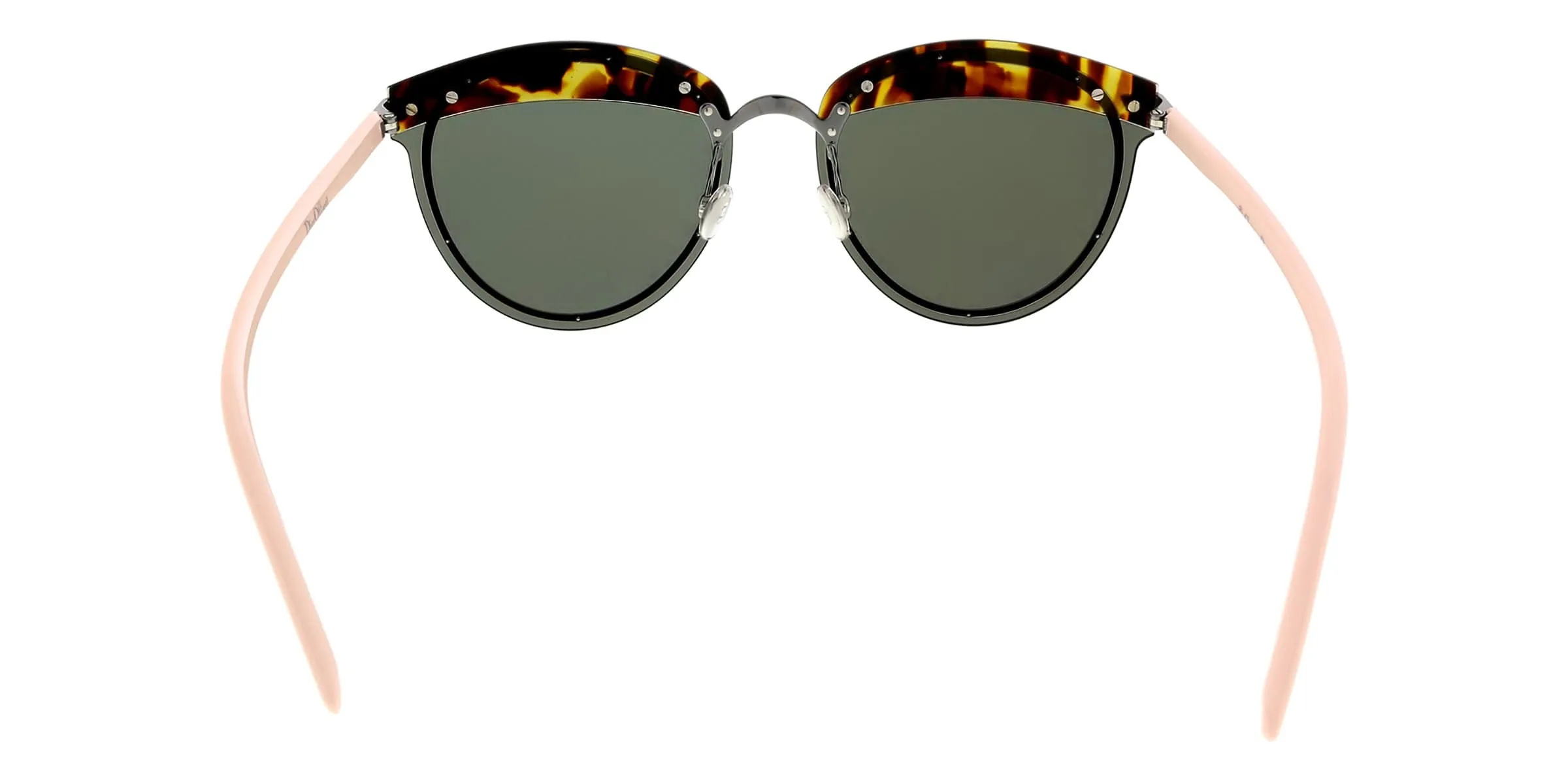 DIOR OFFSET1 Havana Light Pink Round Sunglasses