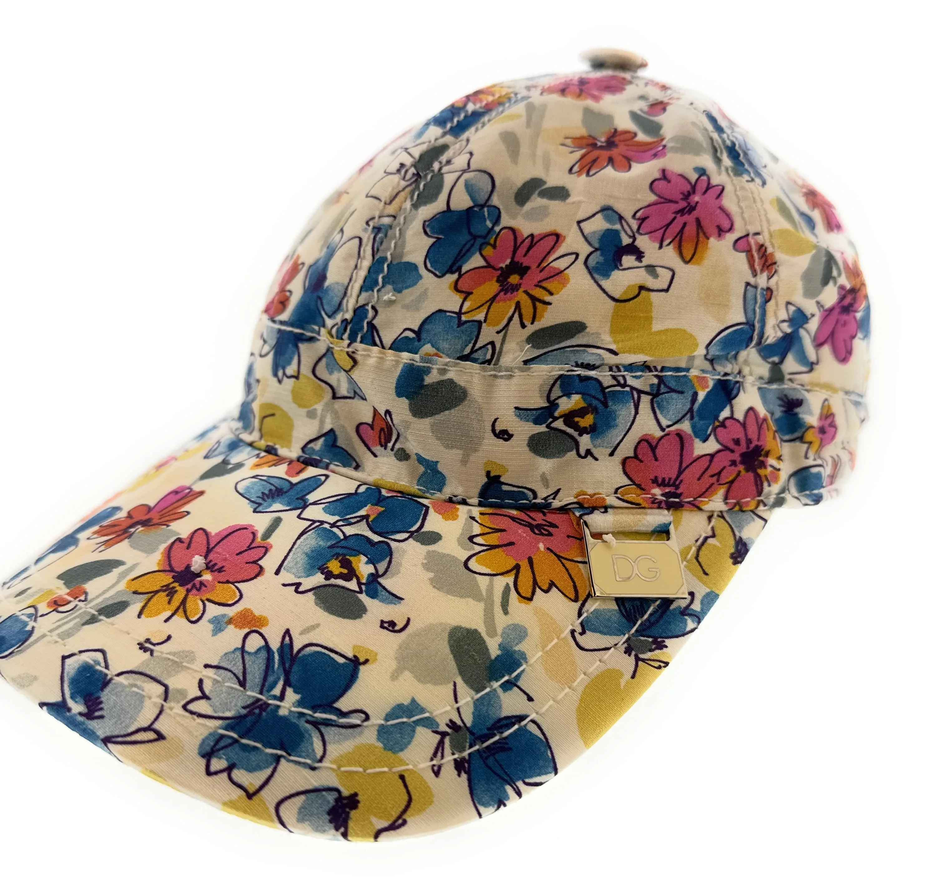 Dolce & Gabbana Floral Silk Baseball Cap – Luxury Headwear