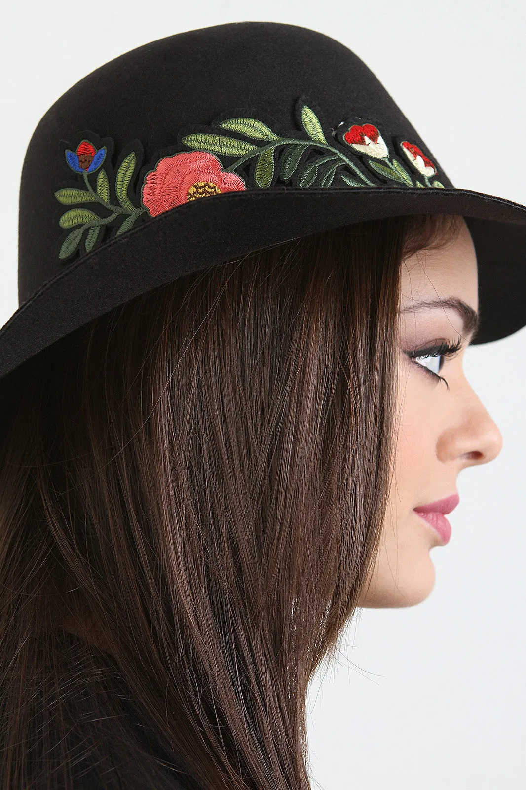 Floral Patch Floppy Hat