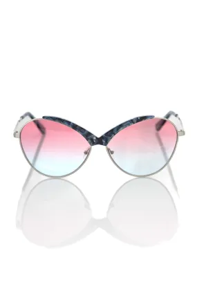 Frankie Morello Blue Metallic Fibre Sunglasses