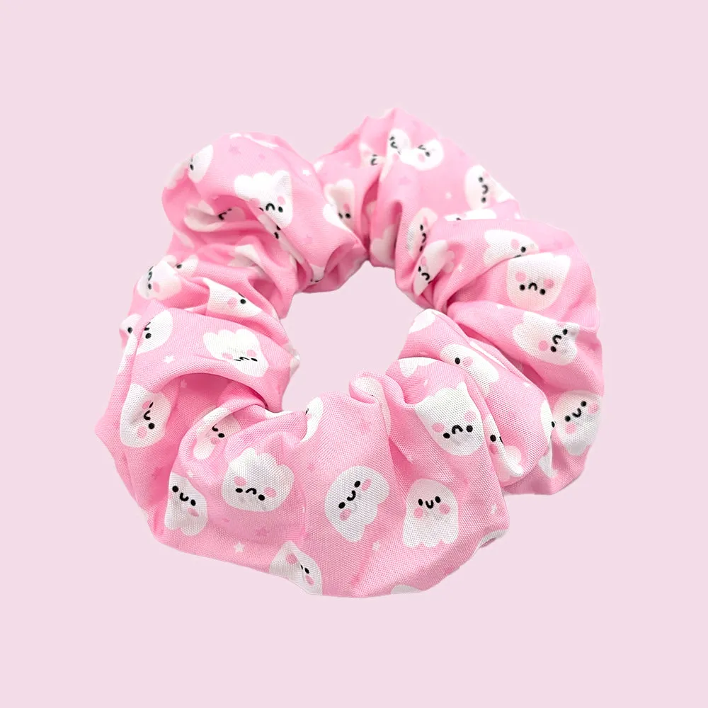 Ghosties (Pink) Scrunchie