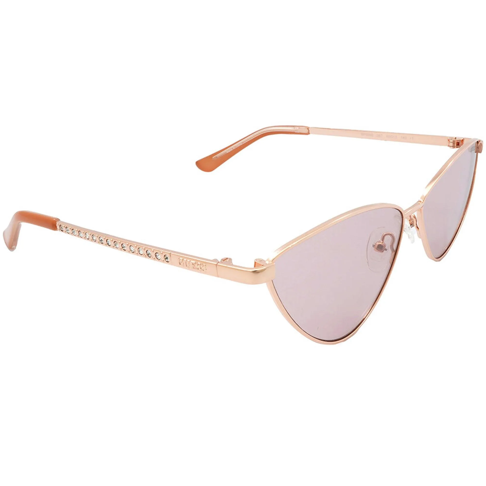 Guess Factory Women's Sunglasses - Bordeaux Lens Shiny Rose Gold Frame | GF6095 28T