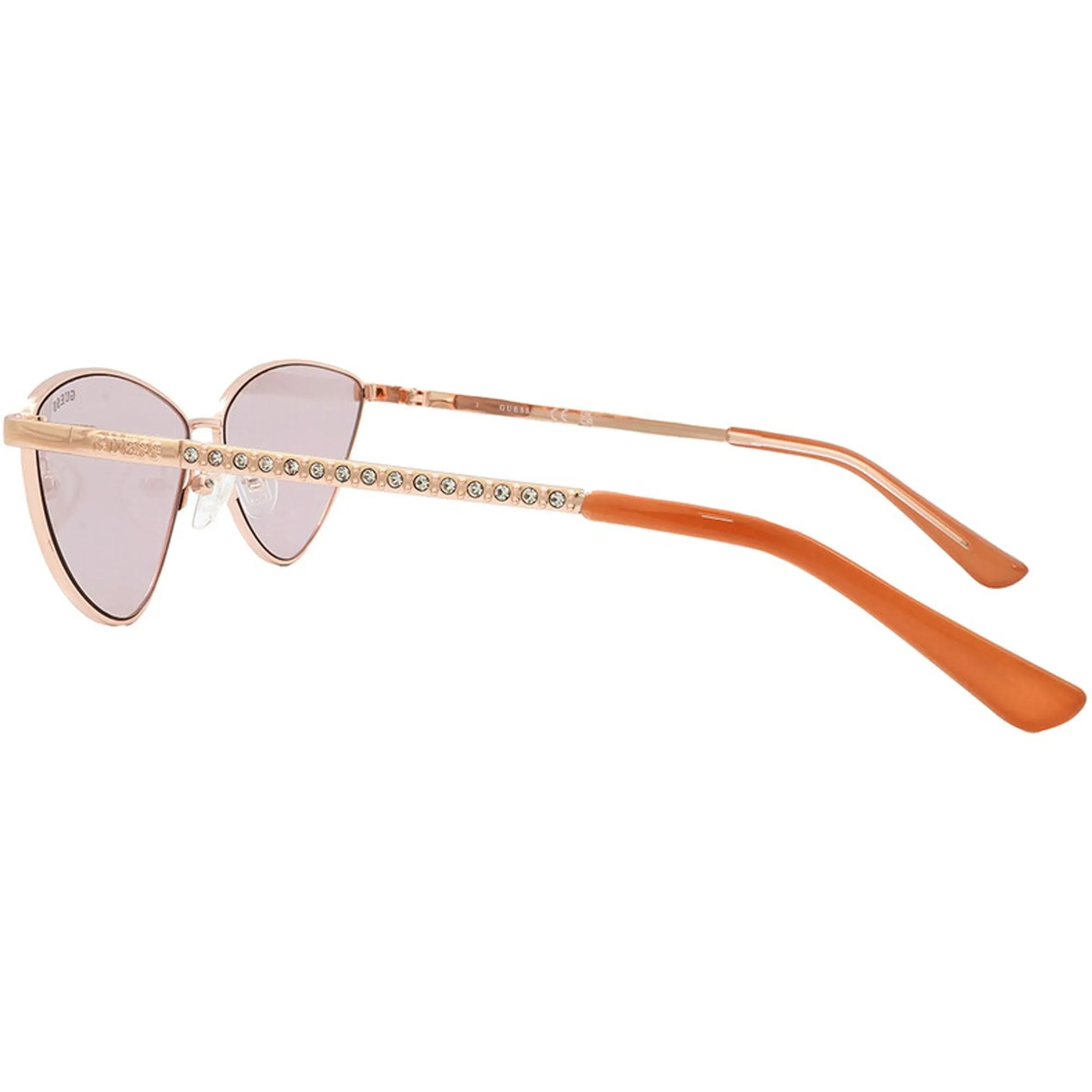 Guess Factory Women's Sunglasses - Bordeaux Lens Shiny Rose Gold Frame | GF6095 28T
