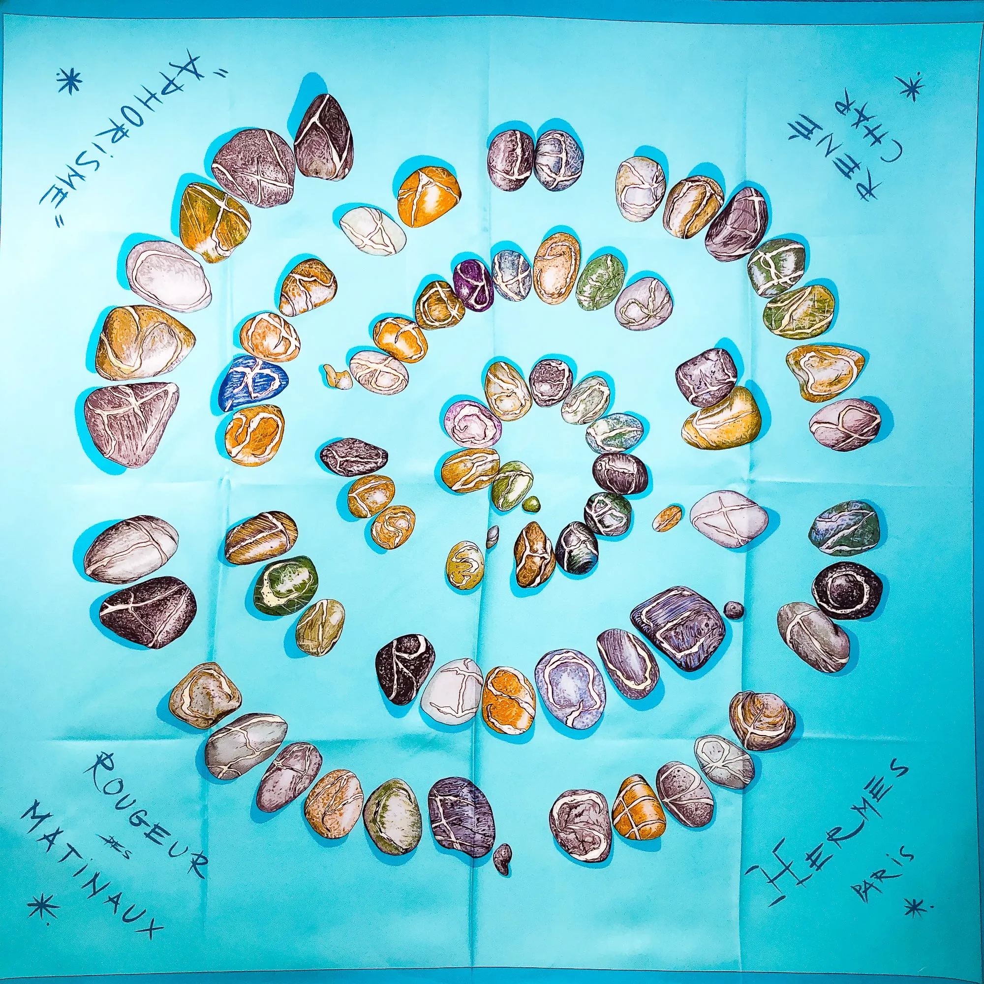 Impose Ta Chance Hermes Scarf by Valerie Dawlat-Dumoulin 90cm Silk