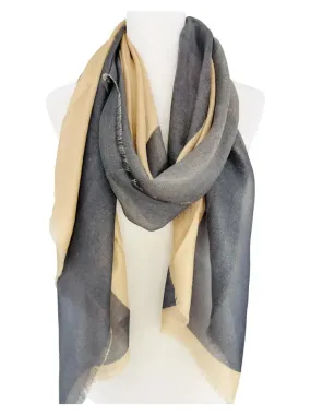JC022534 Two-Tone Silky Scarf/Shawl