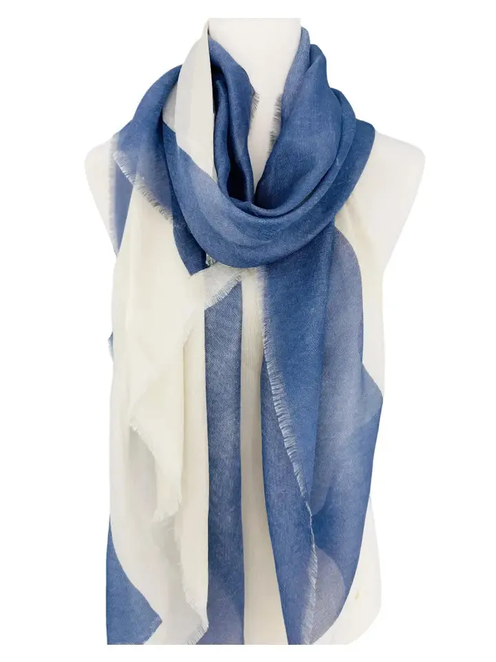JC022534 Two-Tone Silky Scarf/Shawl