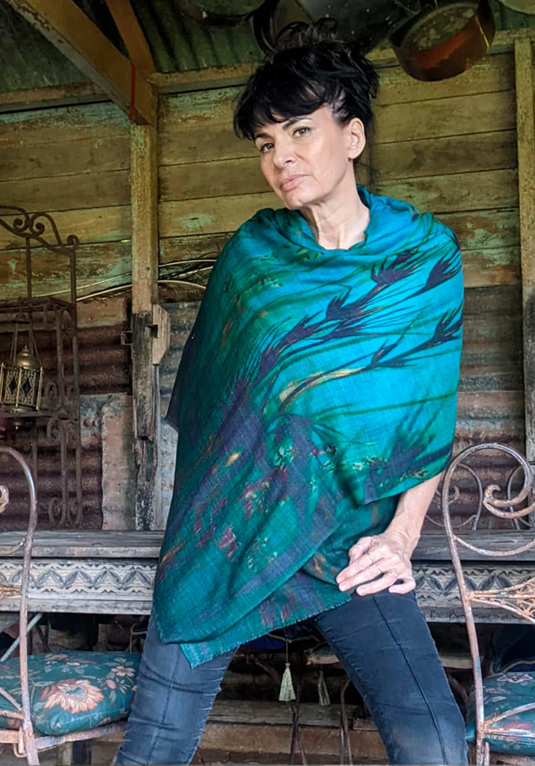 KANGAROO GRASS WOOL & SILK SCARF