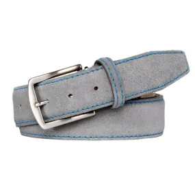 Light Grey Custom Suede Belt