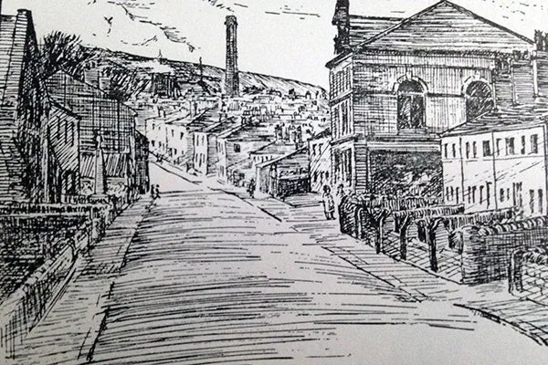 Main St and Former Wilsden Co-op Canvas Print