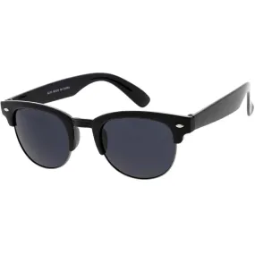 Men’s Black Sunglasses Clubmaster Style