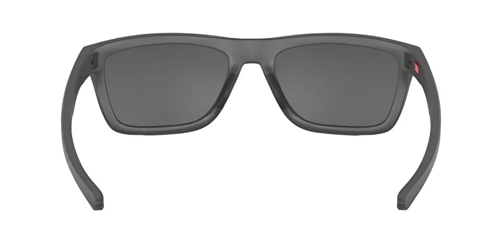 Oakley Holston Matte Dark Gray Frame - Prizm Black Lens - Polarized Sunglasses