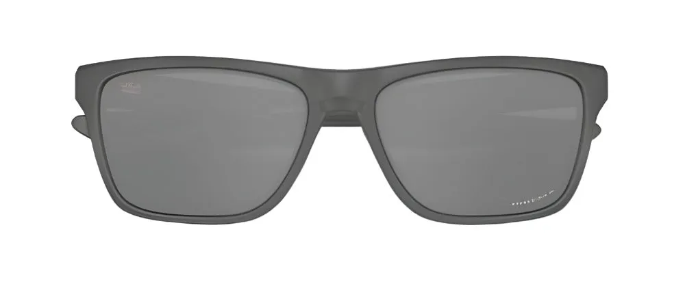 Oakley Holston Matte Dark Gray Frame - Prizm Black Lens - Polarized Sunglasses