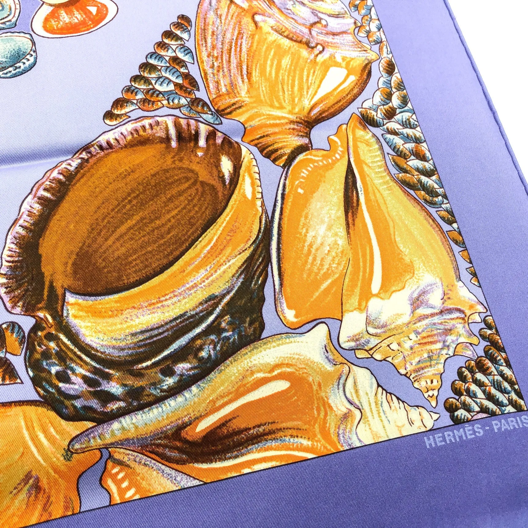 Rocaille II Detail Hermes Scarf by Valerie Dawlat-Dumoulin 90cm Silk