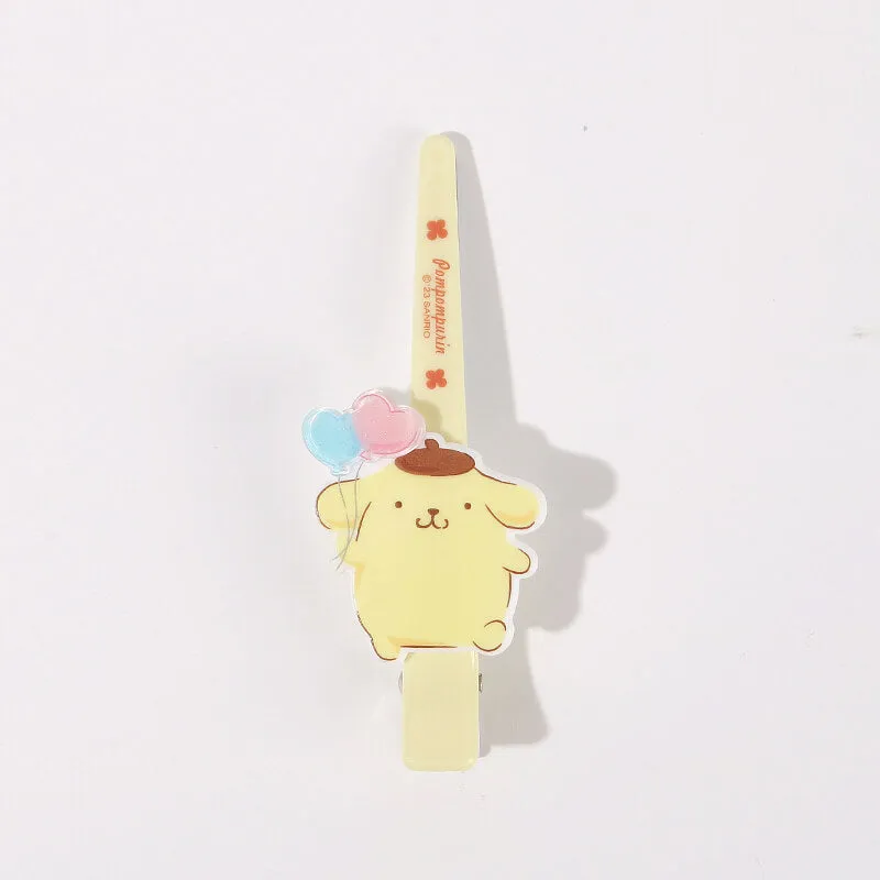 Sanrio Illustration Acrylic Alligator Bang Hair Clips