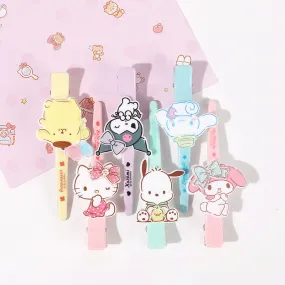 Sanrio Illustration Acrylic Alligator Bang Hair Clips