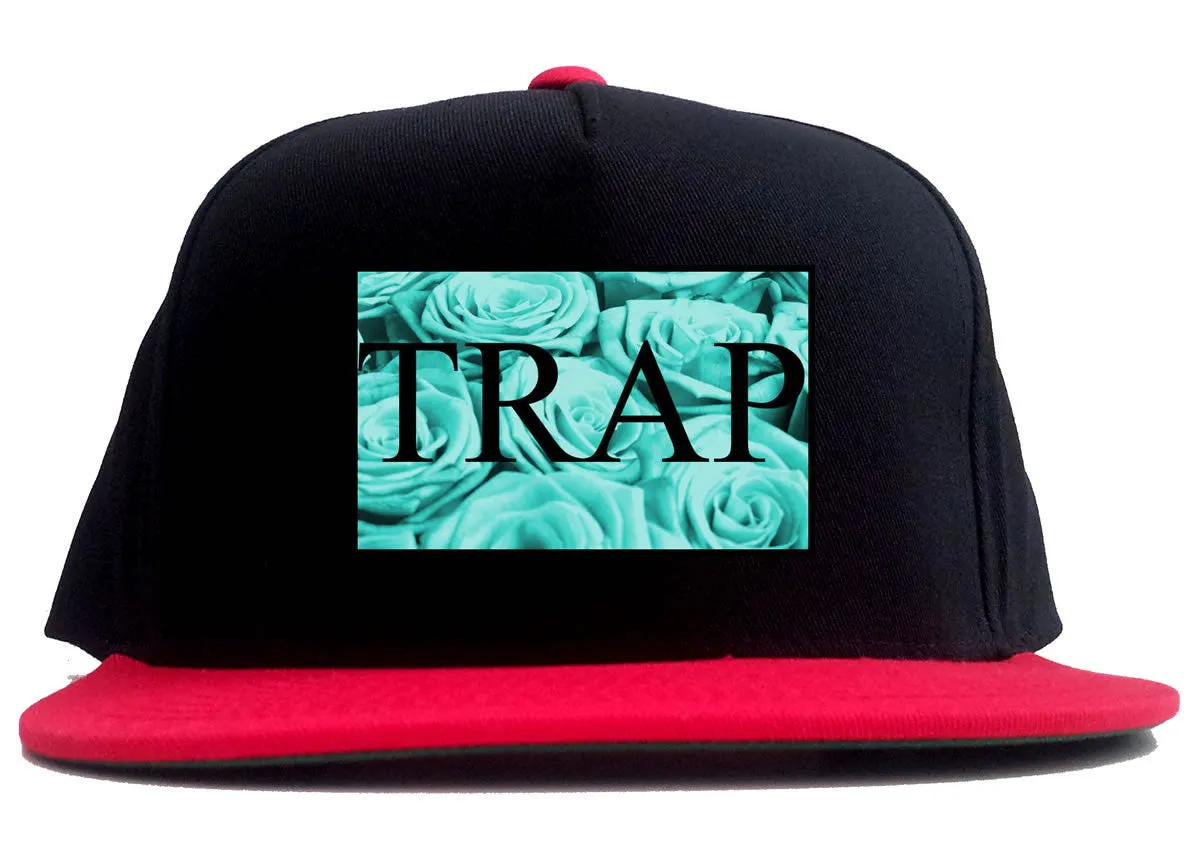 Trap Floral Pattern 2 Tone Snapback Hat