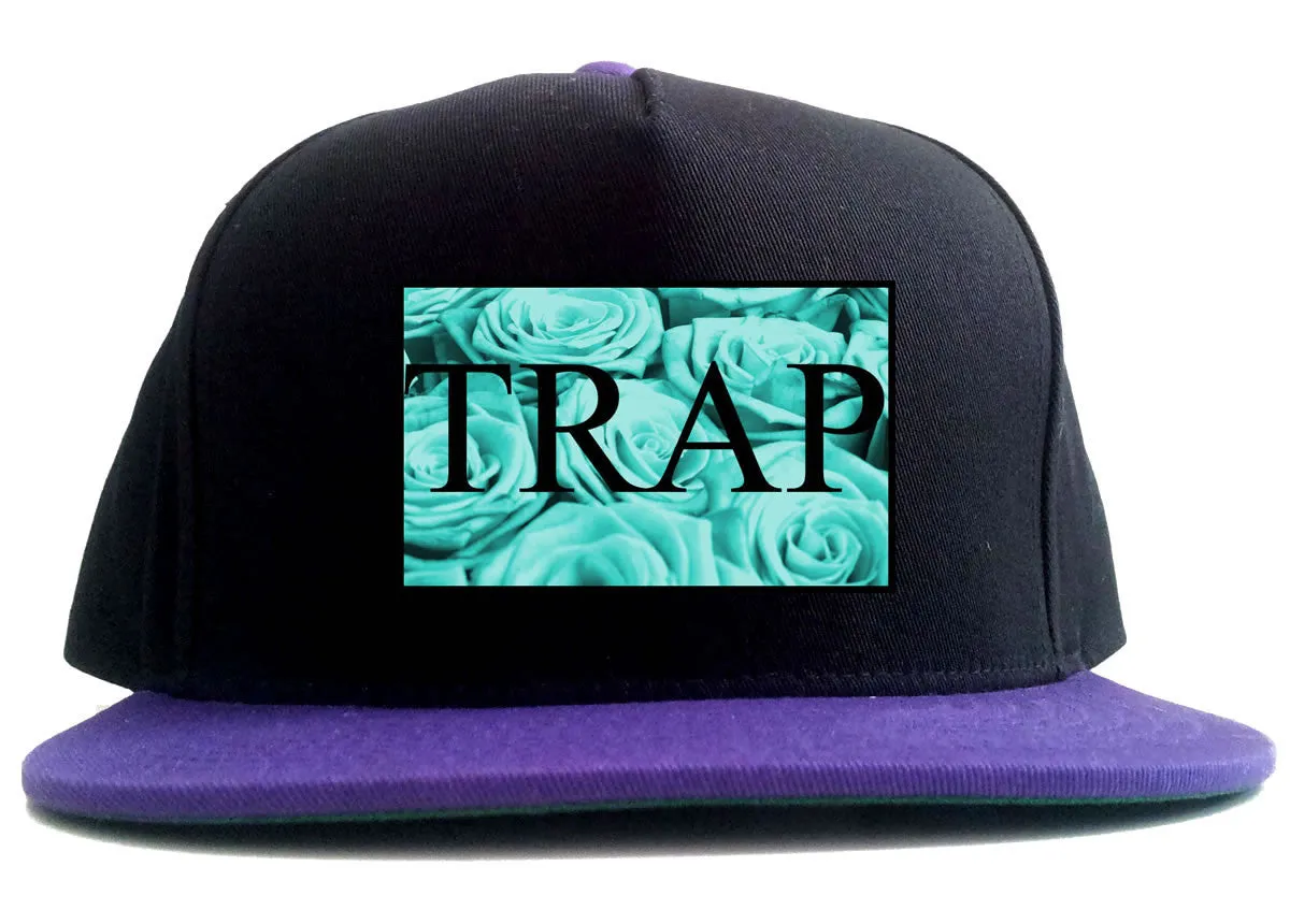 Trap Floral Pattern 2 Tone Snapback Hat