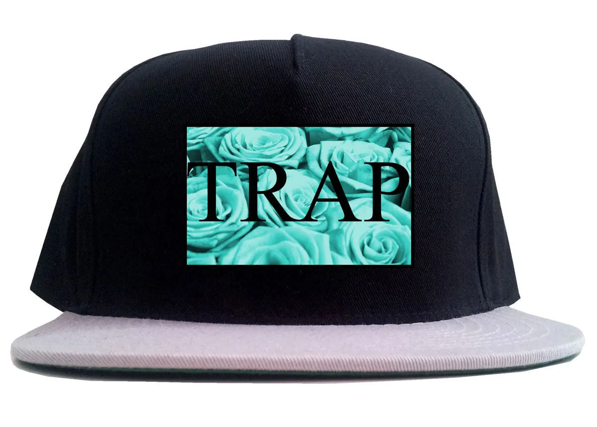 Trap Floral Pattern 2 Tone Snapback Hat