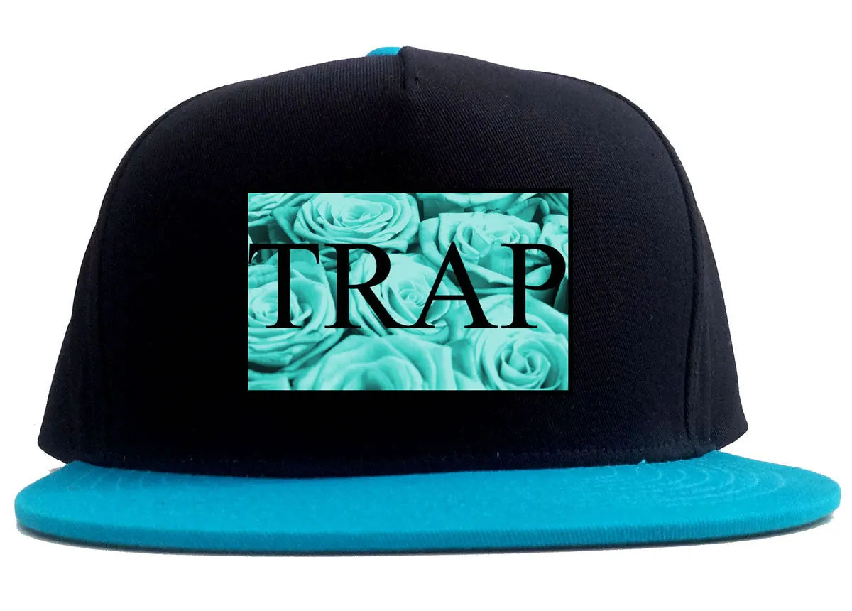 Trap Floral Pattern 2 Tone Snapback Hat