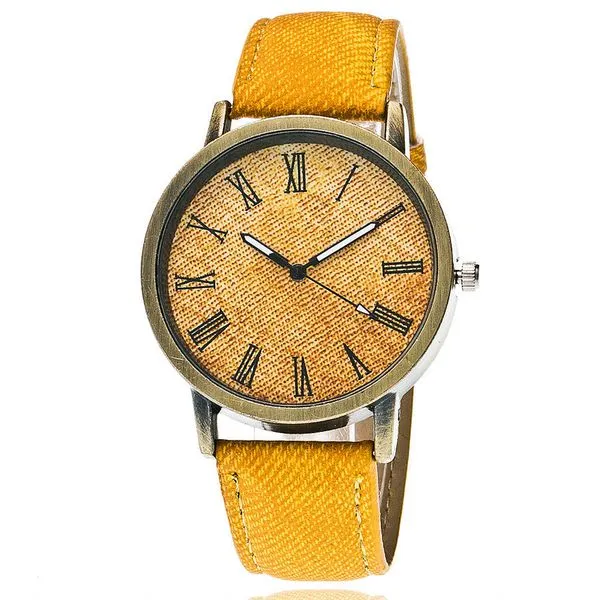 W162 Golden Yellow Denim Collection Quartz Watch