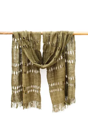 Wild Silk Spider Weave Scarf, Psaidia